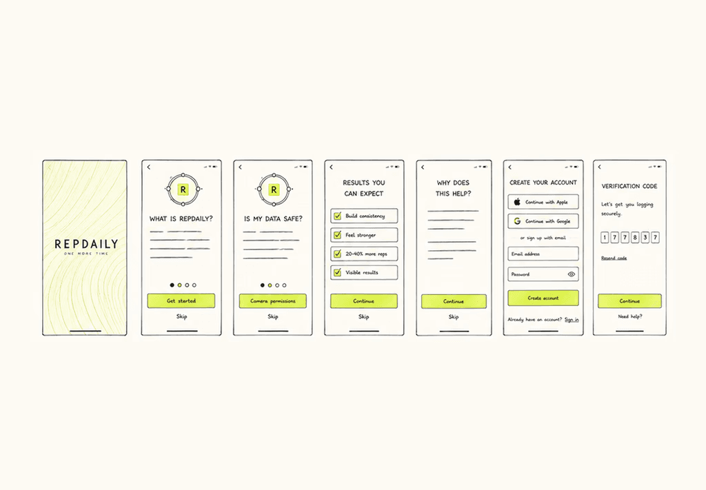 Mobile product screens from an end-to-end production system